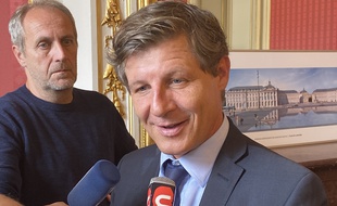 Le maire de Bordeaux, Nicolas Florian, à l'hôtel de ville le 14 octobre 2019.