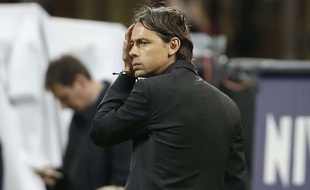 Filippo Inzaghi lors du match entre le Milan AC et le Genoa le 29 avril 2015.