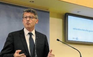 Vincent Peillon faisait sa conférence de rentrée hier à Paris.