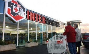Un magasin Intermarché. Illustration.