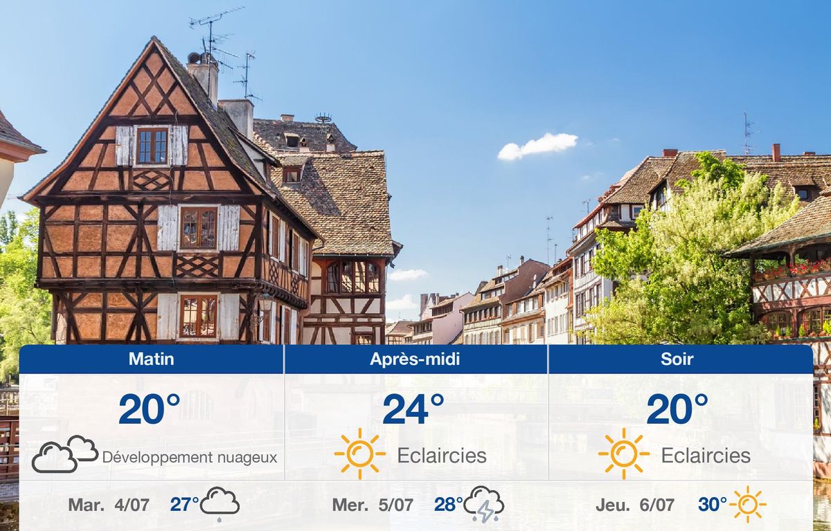 Météo Strasbourg: prévisions du lundi 3 juillet 2023