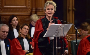 Paris, le 23 janvier 2017. Eliane Houlette lors de l'audience solennelle de rentrée du tribunal de Paris.