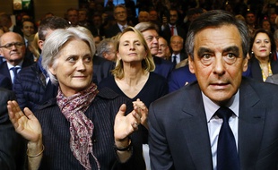 François Fillon et sa femme Penelope le 25 novembre 2016 à Paris.