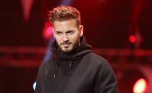 M. Pokora lors du lancement des illuminations de Noël à Strasbourg, le 28 novembre 2014.