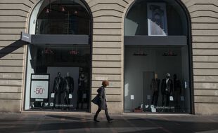 Une boutique fermée à Toulouse, le 31 octobre 2020.