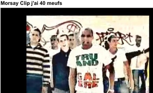 Capture-écran du clip du rappeur Morsay, «J'ai 40 meufs».