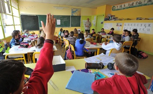 Une classe de primaire près d'Angers.