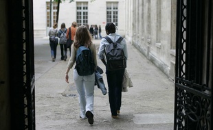 Des élèves de classes préparatoires au lycée Henri IV de Paris.