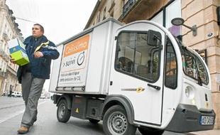 Le Goupil (en haut) ou l'e-trotteur, de nouveaux modes de livraison en ville.