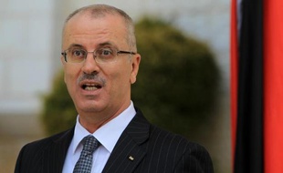 Le Premier ministre palestinien Rami Hamdallah à Ramallah le 3 juin 2014