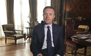 David Lappartient, nouveau président de l'UCI, ici lors d'une interview donnée à Londres, le 17 juillet 2017.