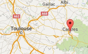 Localisation de Castres, dans le Tarn.