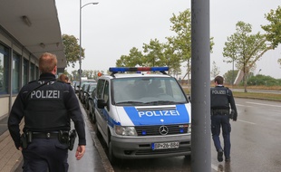 Strasbourg le 16 septembre 2015. La police Allemande a rétabli les contrôles à la frontière franco-allemande à Kehl.