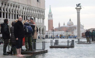 Venise sous les eaux, le 30 novembre 2009.