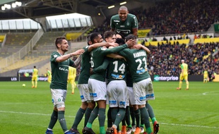 Les Verts ont terrassé dimanche dernier un adversaire direct à la lutte pour la Ligue Europa, le FC Nantes (0-3). LOIC VENANCE