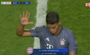 James Rodriguez chambre les fans de Benfica.