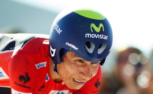 Le Colombien Nairo Quintana sur le Tour d'Espagne, le 2 septembre 2014.