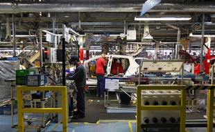 La chaîne de fabrication des Toyota Yaris à Onnaing, dans le Nord.
