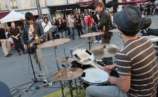 Lors de la Fête de la musique à Marseille.