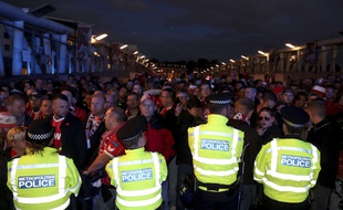 Les fans du FC Cologne sont venus en masse à l'Emirates Stadium.