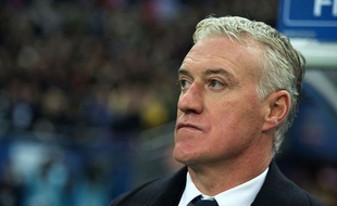 Didier Deschamps lors du match contre l'Ukraine le 19 novembre 2013.