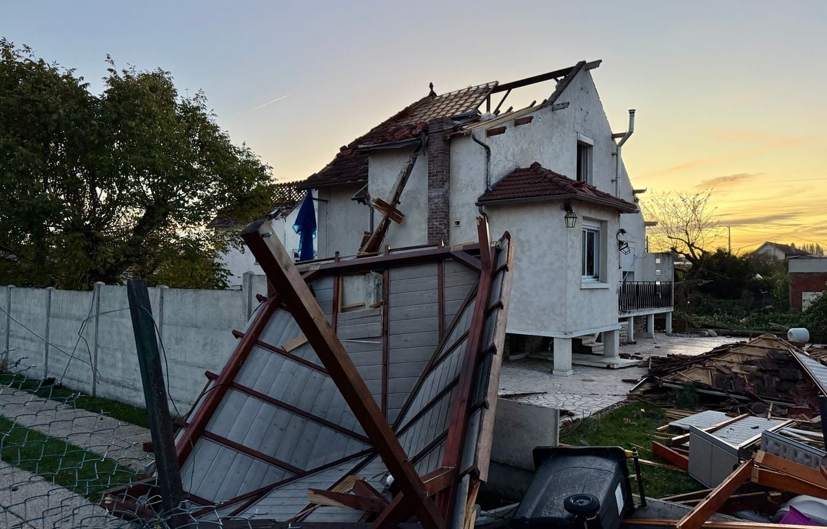 Ermont : Paysage de désolation après la tornade qui a fait un mort et quatre blessés dans le Val-d'Oise
