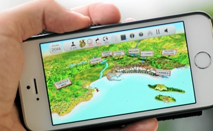 Le jeu, disponible sur smartphone.