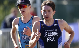 Le triathlète français Pierre Le Corre, vendredi 10 août.