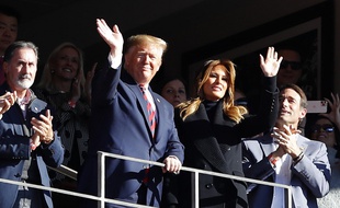 Donald Trump n'a pas toujours reçu ce genre d'accueil si positif lors de ses déplacements sportifs.