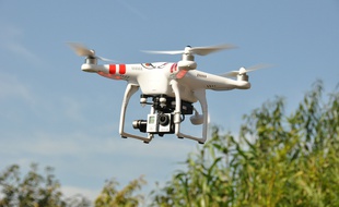 Un drone. Illustration.
