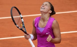 La joueuse italienne Sara Errani lors de sa demi-finale à Roland-Garros contre Samantha Stosur, le 7 juin 2012.