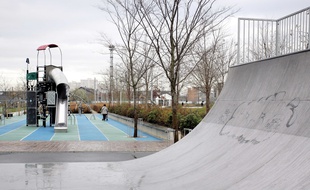 Le parc Martin-Luther-King, dans le 17e arrondissement de Paris.