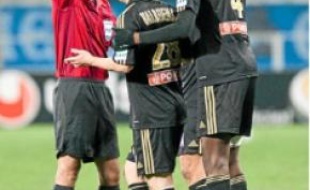 Valbuena, expulsé contre Nice.
