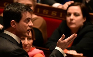 Manuel Valls à l'Assemblée nationale le 16 février 2016