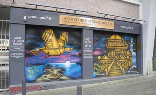 La boutique Comptoir national de l'or à Grenoble (Isère).