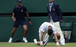 Novak Djokovic à Wimbledon, le 1er juillet 2016