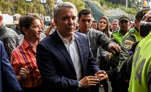 Le président colombien Ivan Duque à Medellin le 15 août 2019.