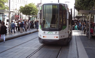 La ligne 3 de tramway à Nantes (illustration).