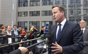 David Cameron à Bruxelles le 27 mai 2014.
