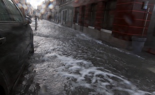 La tempête Eleanor a provoqué des pluies torrentielles en Isère, au début du mois de janvier 2018.