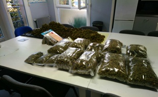 7kg d'herbe de cannabis ont été saisis