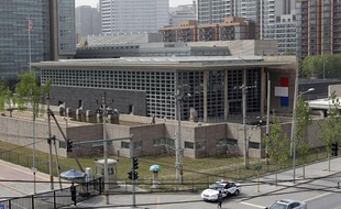 L'ambassade des Etats-Unis à Pékin, le 29 avril 2012.