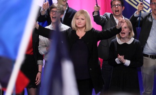 Catherine Jacob dans «Chez nous» de Lucas Belvaux. Dans ce film, l'actrice incarne une femme politique inspirée de Marine Le Pen.