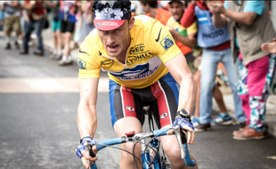 Capture d'écran du film The Program sur Lance Armstrong