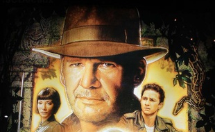 Une partie de l'affiche du film «Indiana Jones»