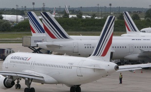 Des avions de Air France, à Roissy, en juin 2013.