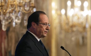 François Hollande s'est exprimé sur la Syrie le 27 août 2013.