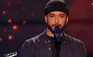 Slimane, candidat de l'émission The Voice, le 6 février 2016.
