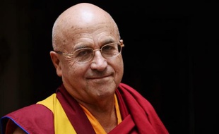 Le moine bouddhiste et auteur Matthieu Ricard à Paris le 16 octobre 2014