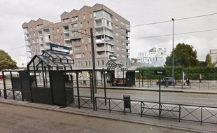 La station de tramway Mangin, sur l'île de Nantes.